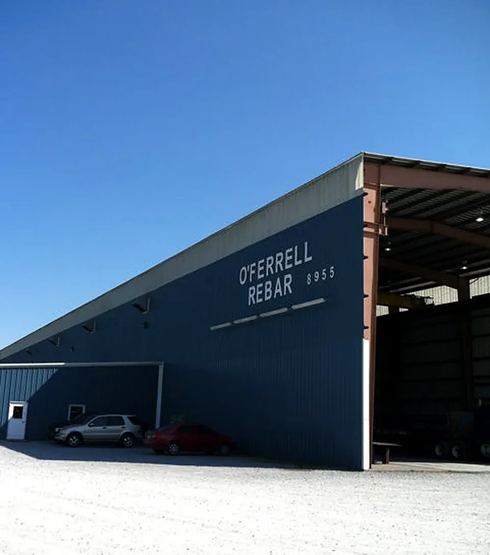 O'Ferrell Rebar building in Theodore with the company name painted on the wall